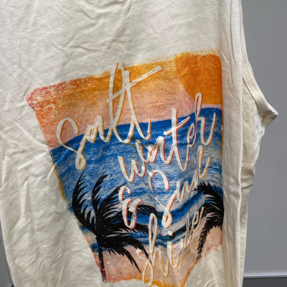 Bella Canvas Cream Tank Top with Multicolor Graphic